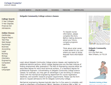 Tablet Screenshot of delgadocommunitycollege.net